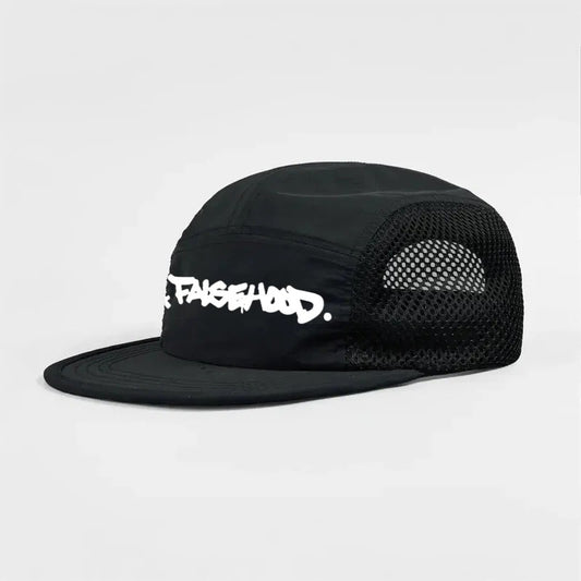 The Big TAG. Runner Mesh Five-Panel Cap - FALSEHOOD.