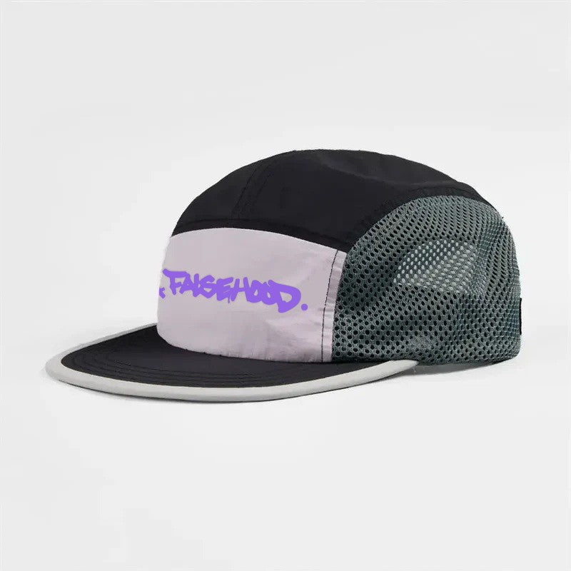 The Big TAG. Runner Mesh Five-Panel Cap - FALSEHOOD.