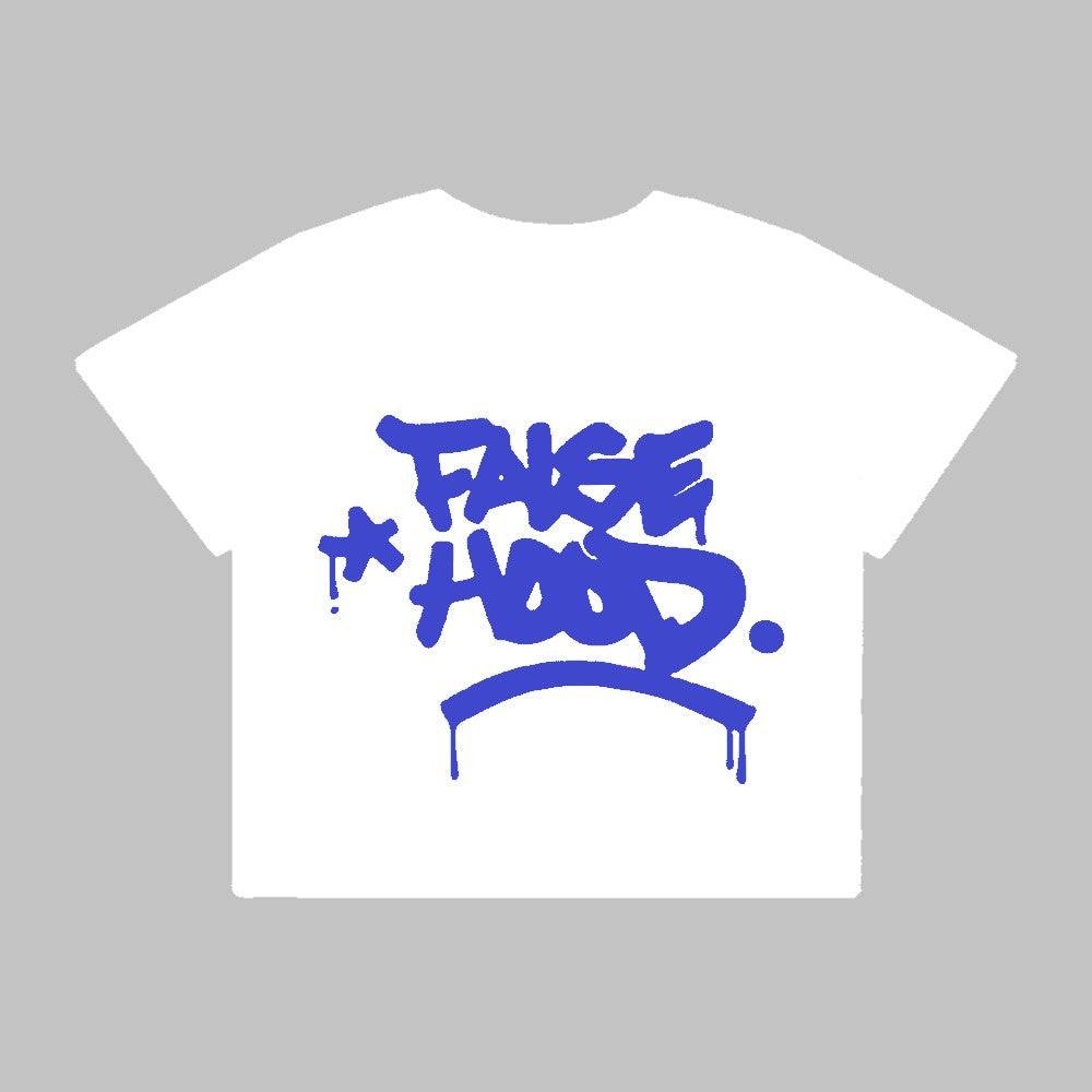 WMNS - The Big TAG. Heavy Crop-Top Tee - FALSEHOOD.