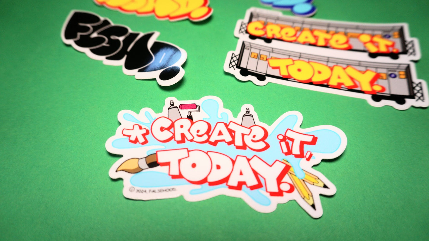 CREATE IT, TODAY. Sticker Pack Part 2 - FALSEHOOD.