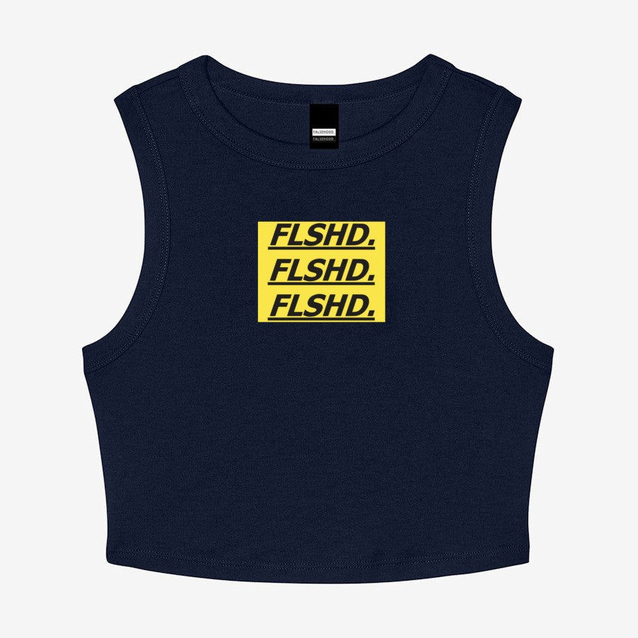 WMNS - FLSHD. Stacker Ribbed Crop-Top Tee - FALSEHOOD.