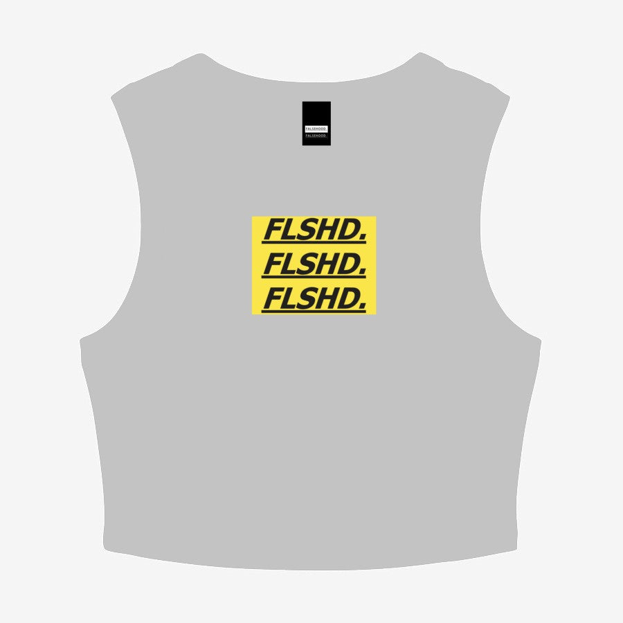 WMNS - FLSHD. Stacker Ribbed Crop-Top Tee - FALSEHOOD.