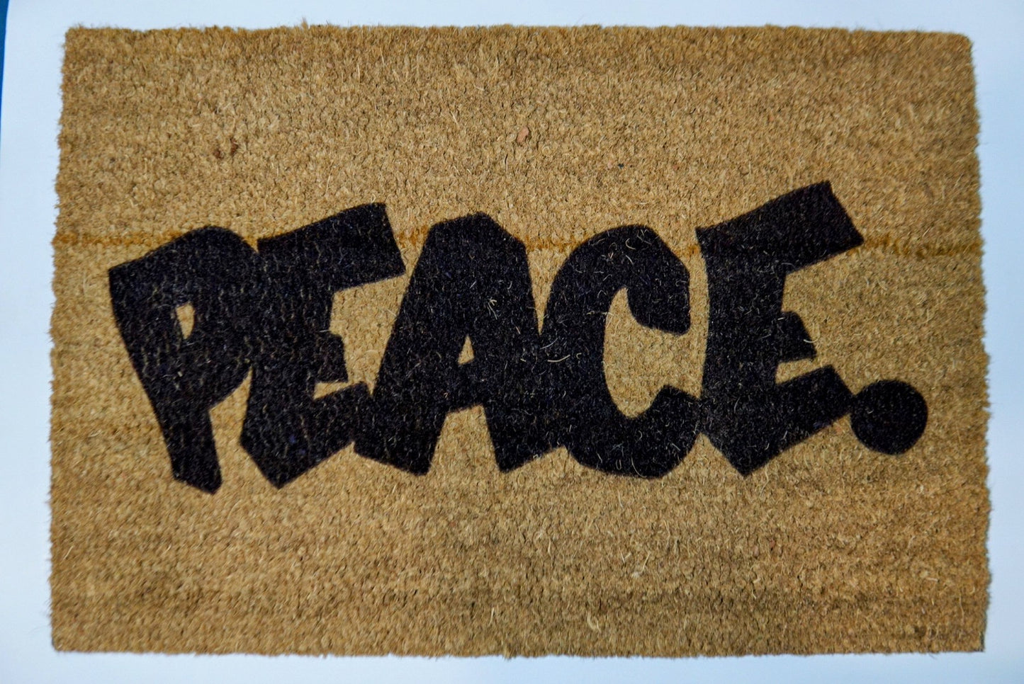 PEACE. Doormat - FALSEHOOD.