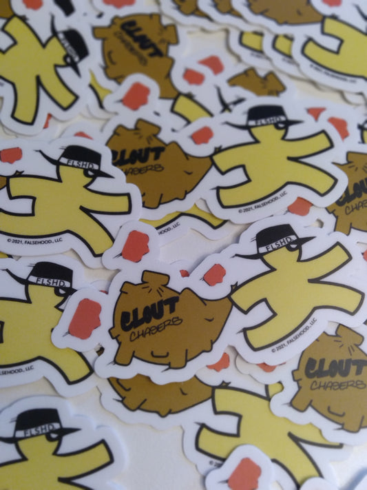 CLOUT Chasers Sticker - FALSEHOOD.