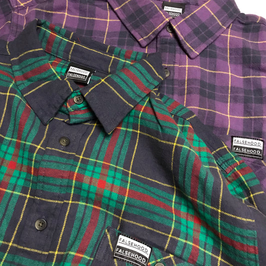 Racer Flannel Shirt - FALSEHOOD.